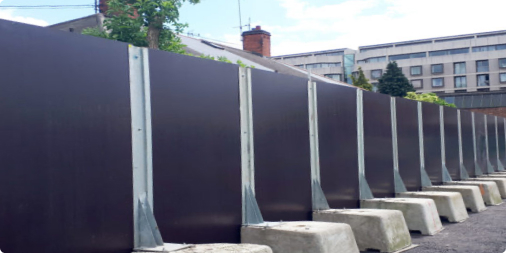 Polmil site hoarding